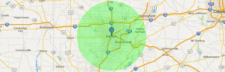 Company service area image